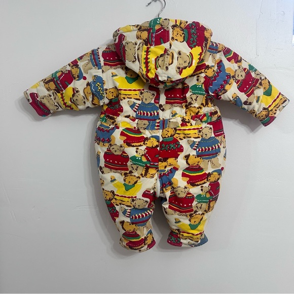 Vintage snowsuit bear print size 6-9 months - Picture 4 of 7
